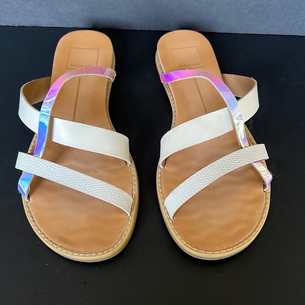 Dolce Vita Stella Cream and Iridescent Strap